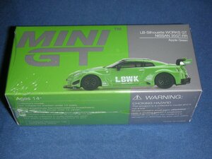 MINI GT 1/64 LB-Silhouette WORKS GT ニッサン 35GT-RR バージョン2 アップルグリーン (左ハンドル) 完成品 MGT00437-L