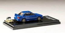 HJ64 1/64 スバルインプレッサ WRX (GC8) STi Version II スポーツブルー/エンジンディスプレイモデル付 完成品_画像4