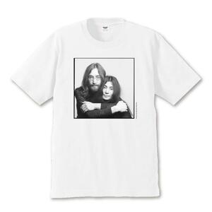 ★限定 ダブルファンタジー展 ジョンレノン オノヨーコ 半袖 Tシャツ John & Yoko DOUBLE FANTASY THE BEATLES ビートルズ グッズ 展覧会★