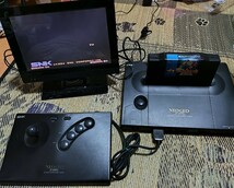 レア 希少 NEOGEO ROM 本体 真サムライスピリッツ付属 ネオジオ ロム SNK コントローラー セット ソフト ネオジオ 本体 ジャンク 現状販売_画像1