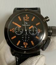 V6 Super speed WATCH/スーパースピード腕時計/ウォッチ/動作不動/詳細不明/小傷汚れ等/ベルト不良歪み削れ加水分解/ジャンク_画像9