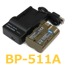 BP-514 BP-512 BP-511 BP-511A Canon 互換バッテリー 1個と充電器（USB充電式）　 純正品にも対応_画像1