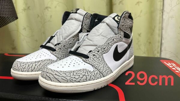 28cm Nike Air Jordan 1 High OG "White Cement"