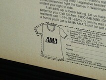 1978年 USA 70s 洋書雑誌広告 額装品 AMA (A4size) / 検索用 KZ1000 XR750 KX250 R69 店舗 ガレージ ディスプレイ 看板 装飾 サイン_画像4