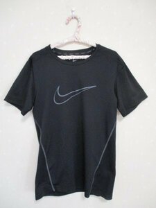 * Nike DRI-FIT * sport short sleeves T-shirt # Lady's L black (30423)