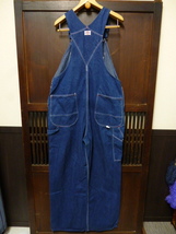 USA古着　80s 90s Dickies オーバーオール 40 x 32 デニム カバーオール ツナギ ワーク _画像2