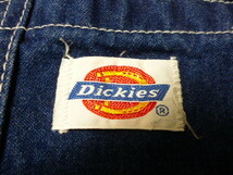 USA古着　80s 90s Dickies オーバーオール 40 x 32 デニム カバーオール ツナギ ワーク _画像3