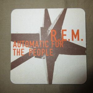 ★送料込み★ 激レア 90's 1992年 プロモ用 REM AUTOMATIC FOR THE PEOPLE コースター デッドストック オルタナ グランジ 非売品