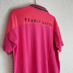新品未使用　pearly gates ポロシャツ　pgg ピンク　4 パーリーゲイツ