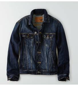 * ラスト２ * AE アメリカンイーグル デニムジャケット AEO Denim Jacket Blue XL / Gジャン *