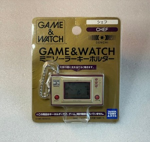  new goods unopened Takara Tommy nintendo Game & Watch Mini solar key holder shef