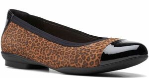 Clarks Clarks 25cm ballet Flat light weight soft Leopard pumps Flat Loafer moccasin slip-on shoes sandals a10