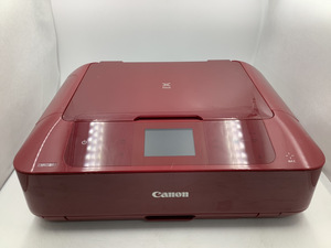 美品/動作確認済●Canon インクジェット複合プリンター PIXUS MG7730 レッド●ノズルチェック正常