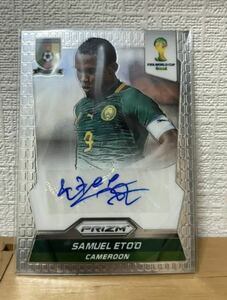 PANINI PRIZM SAMUEL ETO’O PANINI 直筆サインカードWorld Cup サミュエル　エトー