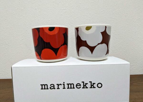 マリメッコ　marimekko　ラテマグ　ウニッコ　2個　新品