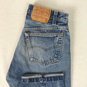 【80s】Levi's リーバイス 501 501-0000 レギュラー 刻印552 米国製 86年 W33 L36 ボタンフライ CARE INSTRUCTION INSIDE GARMENTスタンプ