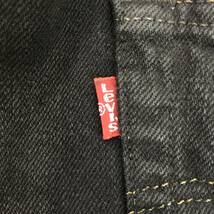 【美品】Levi's リーバイス 501 501-06 02年 レギュラー 後染め ブラック デニム パンツ ジーンズ W32 L32 ボタンフライ_画像9