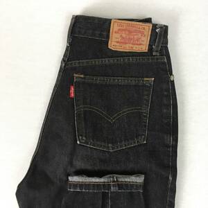 [80s]Levi's Levi's W626-5358 W626-53 made in Japan 89 year black Denim slim tapered high waist W31 L29 13 number Zip fly 