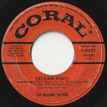 McGuire Sisters Delilah Jones / Picnic Coral 202283 ROCK POP ロック ポップ レコード 7インチ 45_画像1