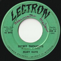 Mary Kaye Secret Thoughts / Actions Speak Lectron US 13901, 13902 202176 ROCK POP ロック ポップ レコード 7インチ 45_画像1