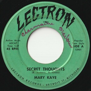 Mary Kaye Secret Thoughts / Actions Speak Lectron US 13901, 13902 202176 ROCK POP ロック ポップ レコード 7インチ 45