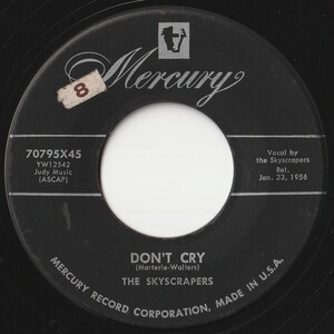 Skyscrapers Don't Cry / I Thought You'd Care Mercury US 70795 202186 R&B R&R レコード 7インチ 45