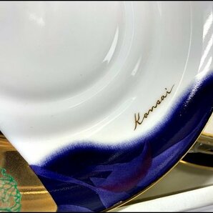 未使用 保管品 Cest Blanc Kannsai カンサイ プレート 10枚 陶器 金縁 ケーキ皿 銘々皿の画像4
