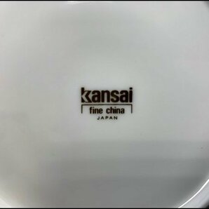 未使用 保管品 Cest Blanc Kannsai カンサイ プレート 10枚 陶器 金縁 ケーキ皿 銘々皿の画像3