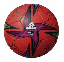 サッカーボール 4号 アディダス コネクト21 adidas 4号球 検定球 adidas 試合球 赤 red 4号ボール フットサル ボール 幼児・小学生 サッカ-_画像1