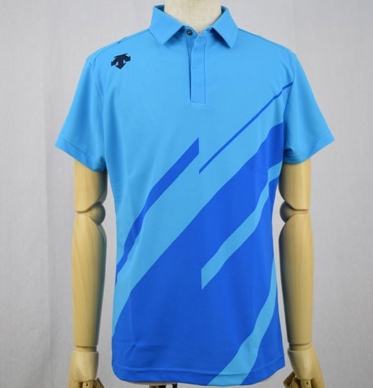 送料無料★新品 デサント DESCENTE GOLF DGMPJA00OP JAPAN NATIONAL TEAM MODEL 吸汗速乾 ライジングプリント 半袖 ポロシャツ O(XL)サイズ