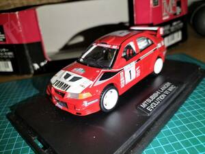  out of print!! M Tec [M4]1/43 Mitsubishi Lancer * Evolution Ⅵ WRC No.1