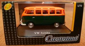 HONGWELL ホンウェル Cararama カララマ 1/72 空冷 VW SAMBA タイプ2 ワーゲンバス 23ウィンドウ ダイキャスト ミニカー 定形外送料220円..