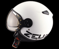ZEUS MOMOスタイル パイロットヘルメット 白/黒 XL(M、L)