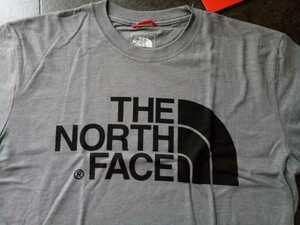 ★US限定★海外正規品★THE NORTH FACE ノースフェイス コットン Tシャツ（グレー黒文字） Tシャツ 海外Mサイズ