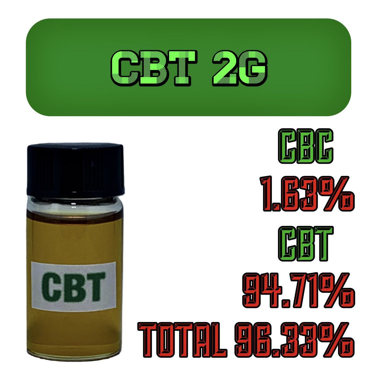 カリフォルニア産 高品質 CBT96 33% 5g CBN CBG CBN CRD アイソレート