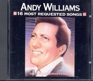 即決・送料無料(2点で)◆アンディ・ウィリアムス Andy Williams◆16 Most Requested Songs◆Canadian Sunset Moon River◆(a6331)