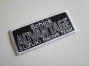 Schick ADVANTAGE SUZUKI RACING TEAM シック アドバンテージ 鈴木 レーシング チーム スズキ ワッペン/自動車 バイク スポンサー Z02