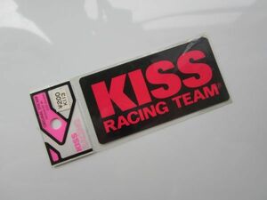 KISS RACING TEAM キス レーシング チーム バイク オートバイ ステッカー/当時物 自動車 デカール ① S35