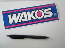 【２枚セット】WAKO'S ワコーズ 大 ステッカー/ デカール 自動車 バイク オートバイ スポンサー S37_画像5