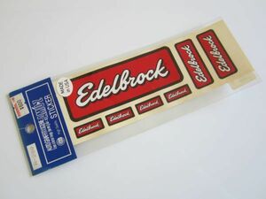 Edelbrock エーデルブロック アメリカ製 ステッカー/当時物 デカール 自動車 バイク パーツ メーカー 企業 スポンサー S40