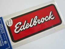 Edelbrock エーデルブロック アメリカ製 ステッカー/当時物 デカール 自動車 バイク パーツ メーカー 企業 スポンサー ① S40_画像2