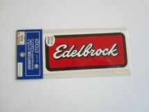 Edelbrock エーデルブロック アメリカ製 ステッカー/当時物 デカール 自動車 バイク パーツ メーカー 企業 スポンサー ① S40_画像3