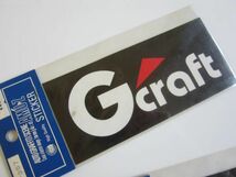 【２枚セット】Gcraft Gクラフト ロゴ ステッカー/デカール 自動車 バイク オートバイ レーシング F1 S39_画像2