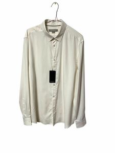  не использовался JIM THOMPSON TAILOR CL LS SHIRT 100% шелк рубашка Jim Thompson одноцветный белый 