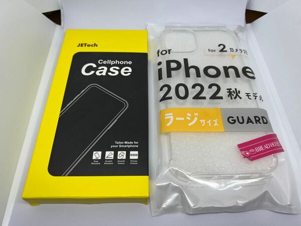 iPhone14Plus MagSafe対応ケース(クリアブラック)とクリアケース