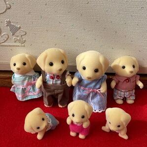 ⑦わんちゃんファミリー7体セット シルバニアファミリー