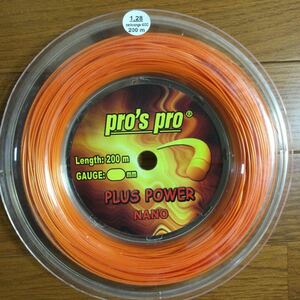 pro's pro plus power nano 200mロールガット 1.28mm ポリエステル