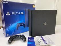 e100 SONY ソニー PS4 Pro CUH-7200B 1TB ジェット ブラック ※ジャンク品 動作未確認 ケーブル無し_画像1