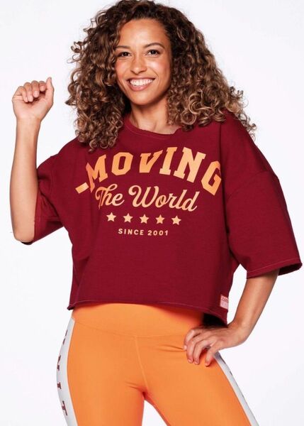 Zumba Moving The World Crop Top ズンバウェア