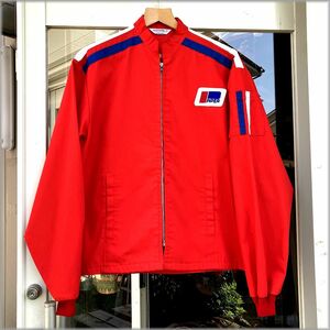 ★FLIGHT APPAREL INC.　70s　ジップアップ　ジャケット　L　アメリカ買付★検 ビンテージ 古着 ブルゾン スイングトップ アメリカ USA製